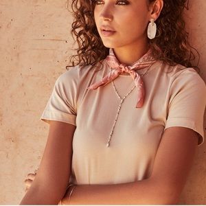 Kendra Scott White MOP Bethany Y Necklace
